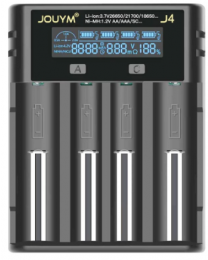 Chargeur USB pour 4 batteries 18650 26650 21700 18350 14500