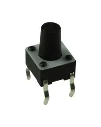 Tactile Switch, FSM10 Series, Top Actuated, Through Hole, Round Button