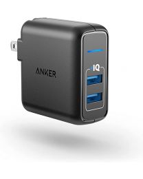 Chargeur 2x USB A  Anker 24W avec câble de Iphone lightning 3pi