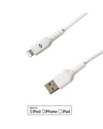 Apple iPhone 8-pin Lightning a USB Charge/Sync MFi Cable - blanc 3 pieds