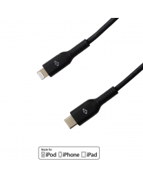 Apple iPhone 8-pin Lightning to USB Type-C Cable - noir 2 mètres