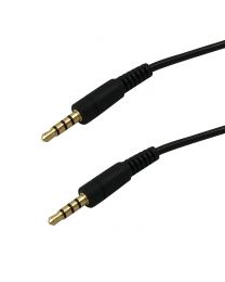 CABLE 3.5MM 4 CONTACT M/M 6'
