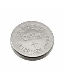 Pile de type bouton à l'oxyde d'argent, 1,55V, 21 mAh, 7,9mm (D) x 1,65mm (H)