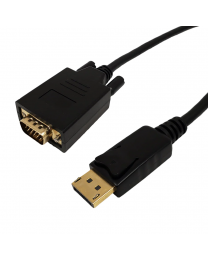 Câble Displayport à VGA Mâle-Mâle 6'