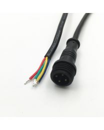 4 Pin connector white or black wire Male to Female Waterproof Cable for LED