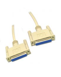 Câble null modem DB25 femelle / DB25 femelle 10'