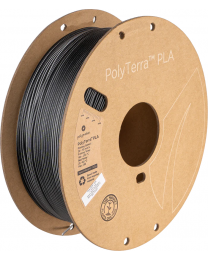 Filament PolyTerra PLA couleur rouge et noir 1KG 1.75mm