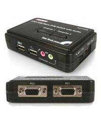 Startech Mini KVM USB et Audio de 2 ports avec câbles