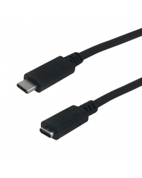 Câble USB 3.1 Type-C mâle à Type-C Femelle 1 pieds