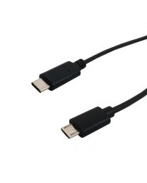 Câble USB 2.0 Type-C mâle à Micro-B mâle 1.5 pieds noir