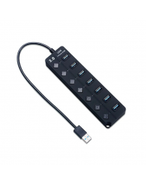 Hub USB 3.0 à 7 ports + 1 port avec interrupteur