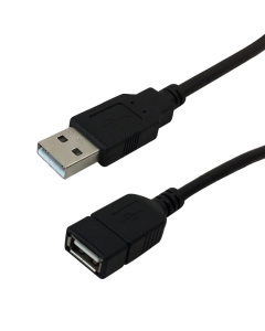 Câble rallonge USB 2.0 A Mâle à A Femelle 1 pied Noir