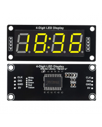 Module d'affichage LED 4 chiffres 7 segments avec indicateur d'horloge