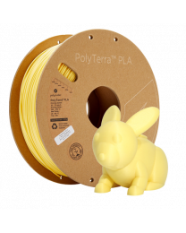 Filament PolyTerra PLA couleur jaune banane Pastel 1KG 1.75mm