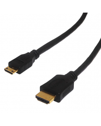Câble Mini-HDMI à HDMI Mâle à Mâle de 3 Pieds Noir