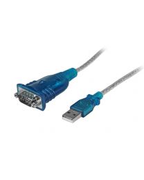 Câble adaptateur série 1 port USB vers RS232 DB9 - M/M
