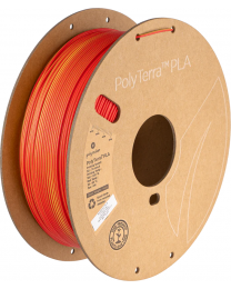 Filament PolyTerra PLA couleur rouge et jaune 1KG 1.75mm