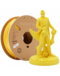 Filament PolyTerra PLA couleur jaune savane 1KG 1.75mm