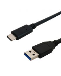 Câble USB 3.1 Type-C mâle à Type-A mâle 5G 3A, 15 pieds Noir
