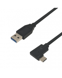 Câble 3.1 USB-C 90° à USB-A M/M 6'